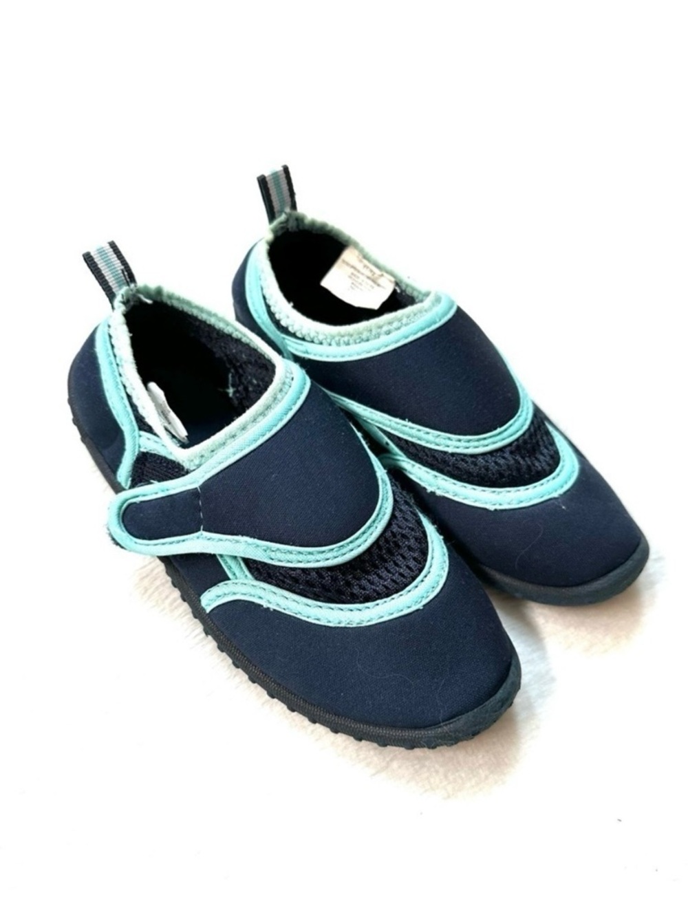 ⭐️ 5 for $25 PLACE Navy & Light Blue Kids Water Shoes Velcro Size 11–12
